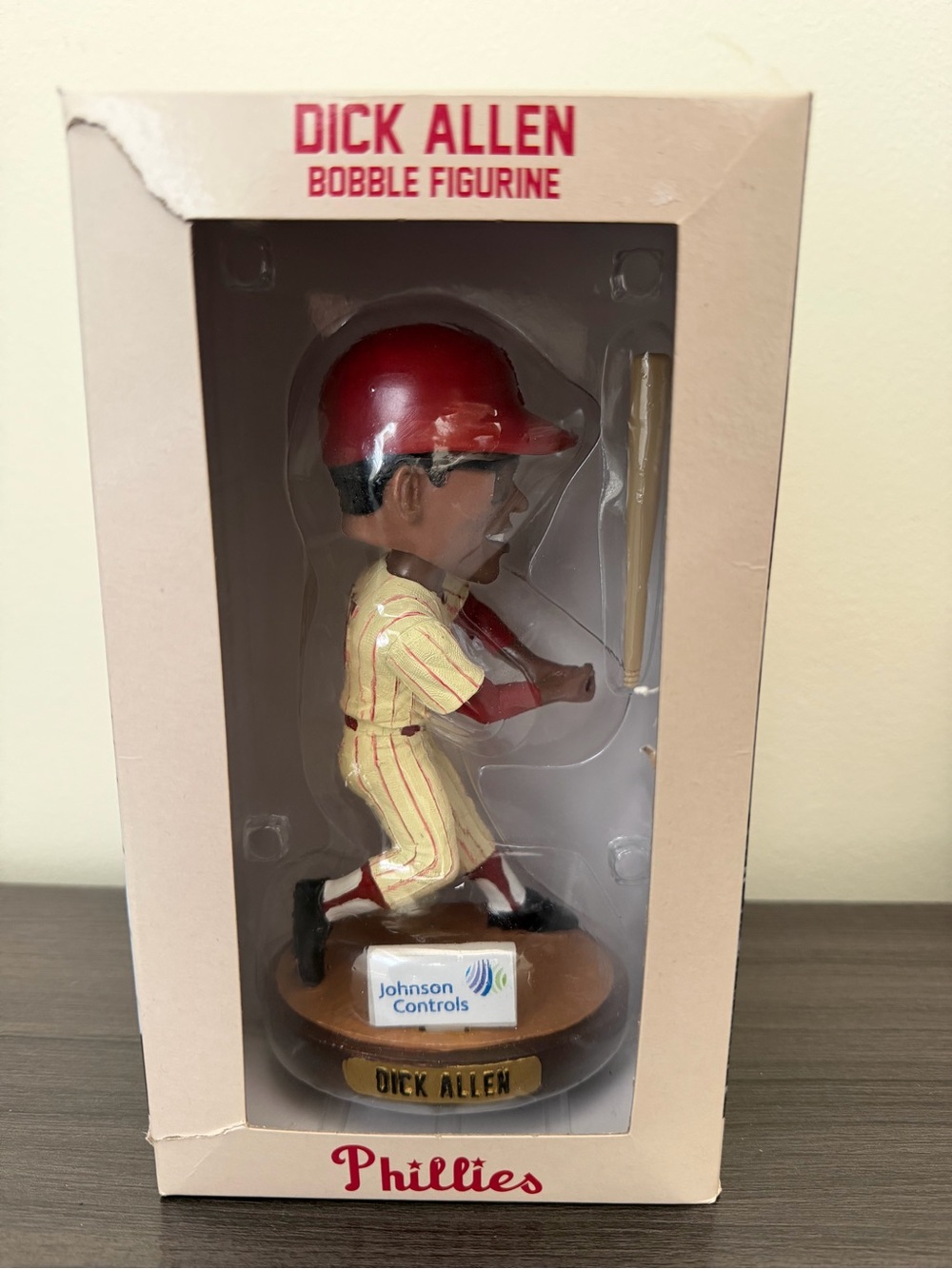 Dick Allen Phillies Red & Cream Bobble Figurine by